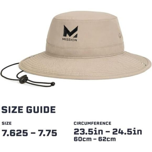 Cooling Bucket Hat UPF 50 Sun Protection Hiking Golf Beach Fishing Outdoor - Picture 5 of 6